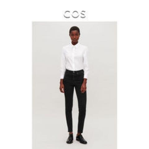 COS女装 30寸紧身牛仔裤黑色2018秋季新品