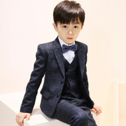 儿童西装套装男童花童礼服钢琴演出服中大童韩版小孩西服外套秋季