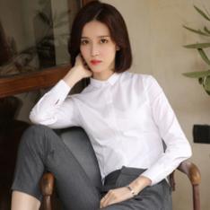 白衬衫女长袖职...