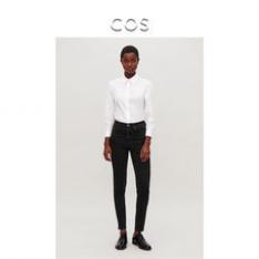 COS女装 30寸紧身牛仔裤黑色2018秋季新品