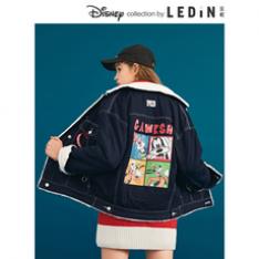 乐町加厚牛仔短外套2018冬季新款棉袄棉服韩版宽松